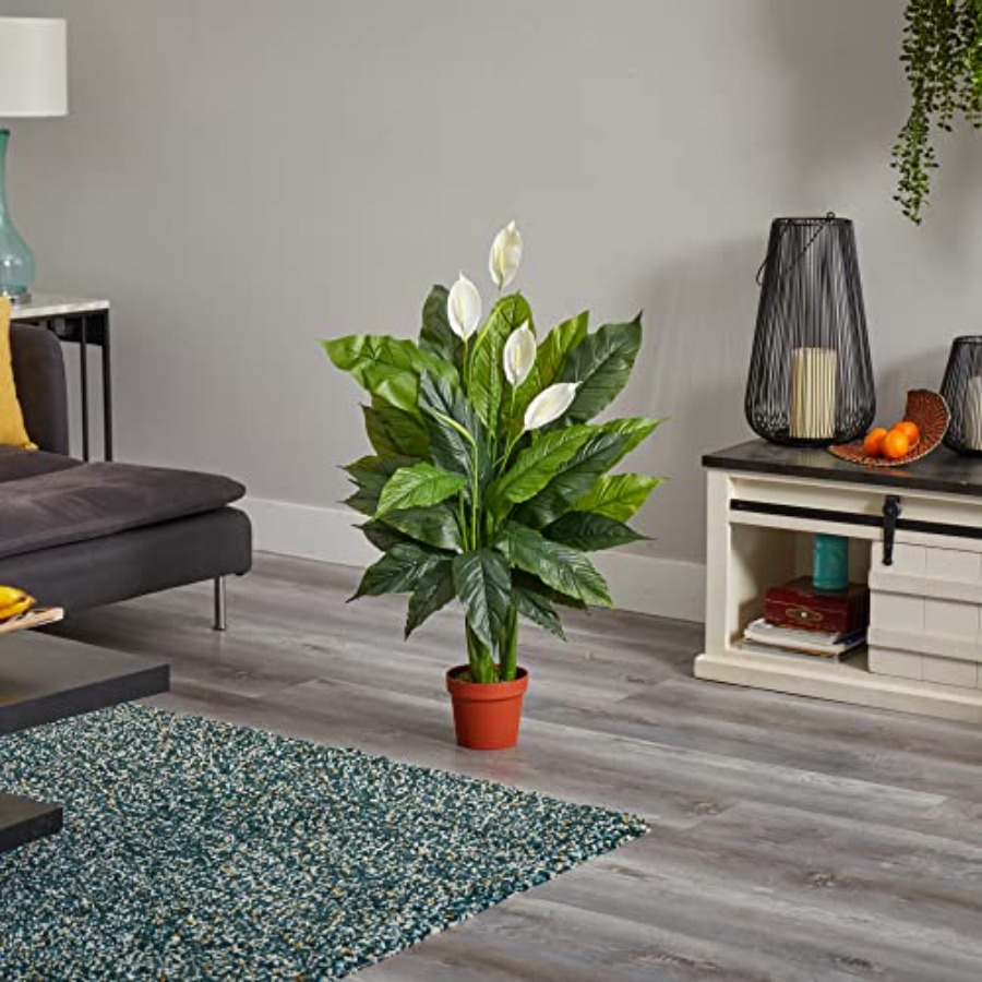 42in Artificial Peace Lily Pla - Peace Lily White 리뷰 및 가격
