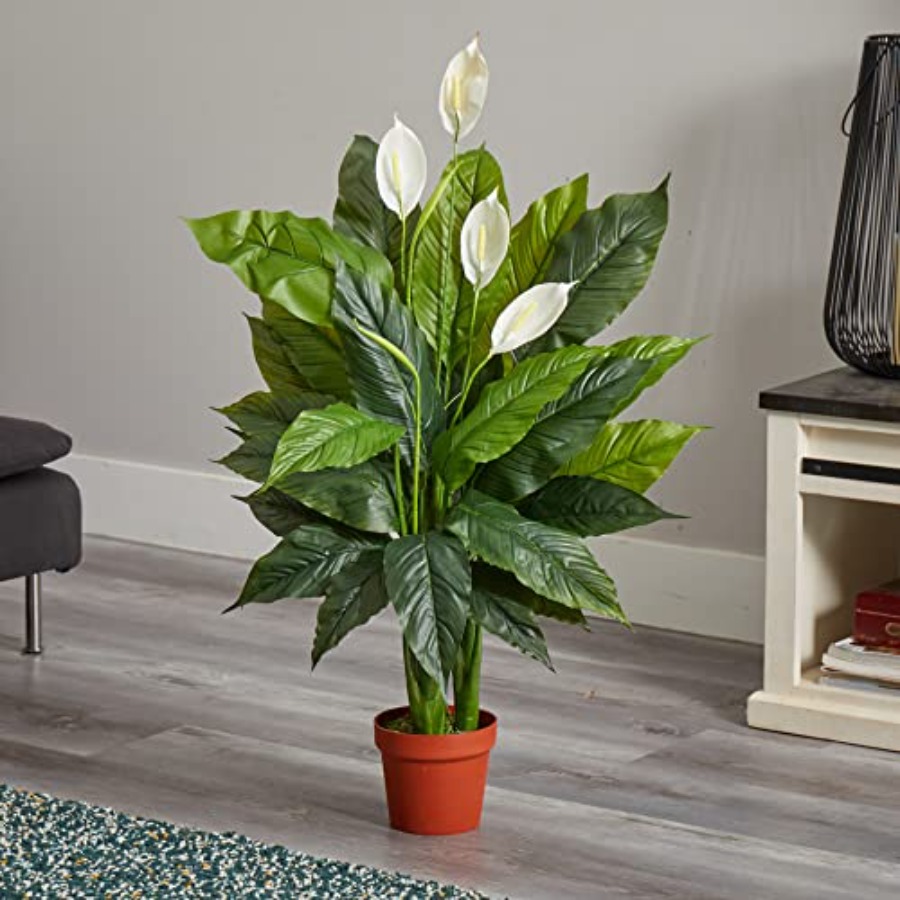 42in Artificial Peace Lily Pla - Peace Lily White 리뷰 및 가격
