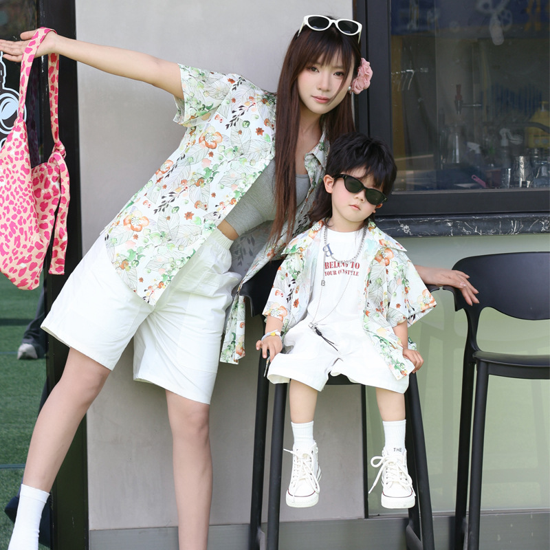 Holiday Look Parent-child Flor - Plant Parent Shirt 리뷰 및 가격
