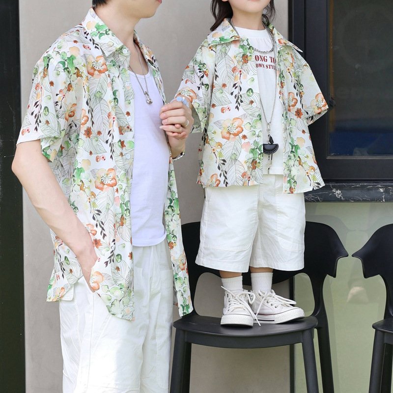 Holiday Look Parent-child Flor - Plant Parent Shirt 리뷰 및 가격