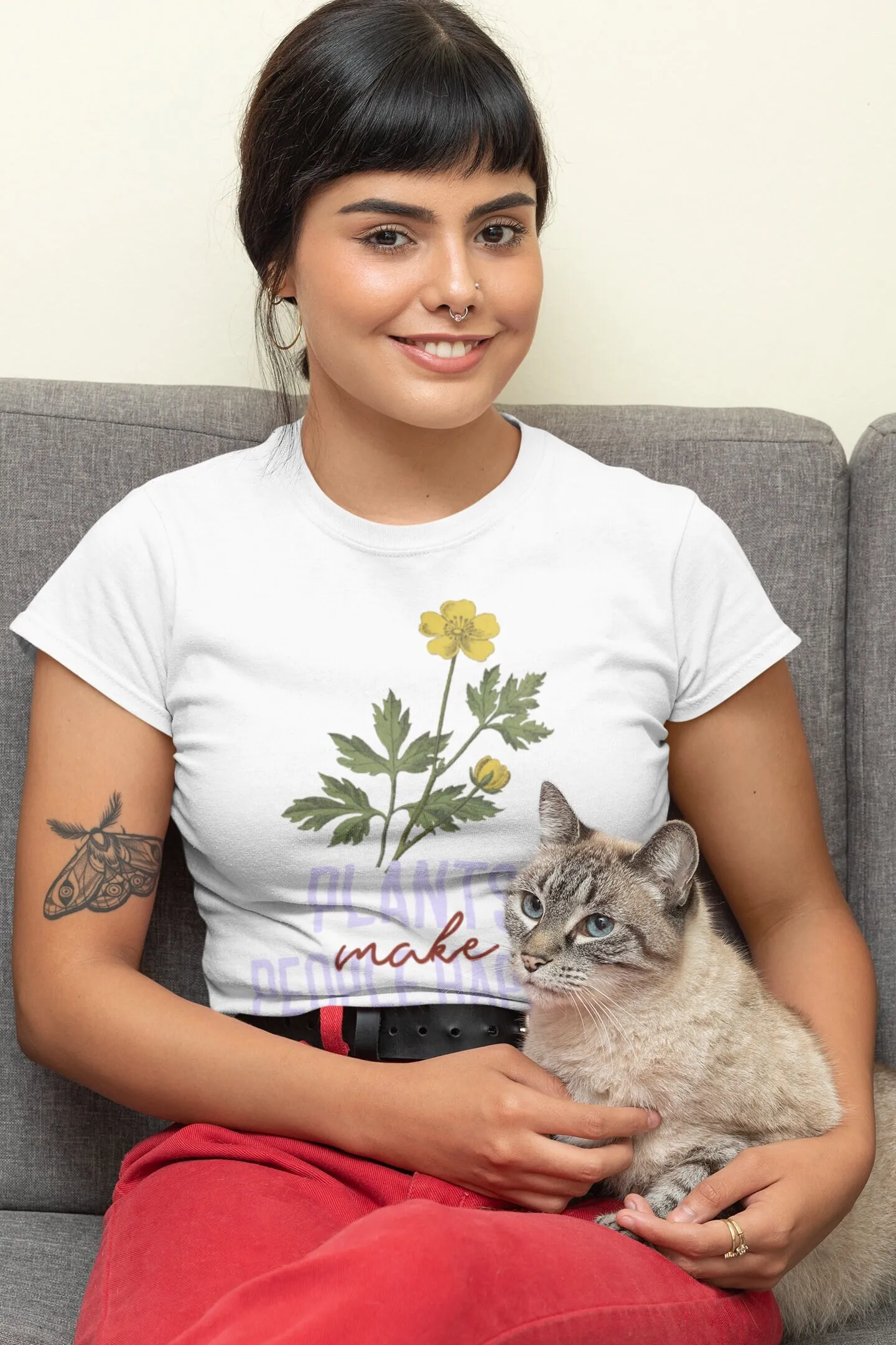 Plants Make People Happy Inspi - Plant Parent Shirt 리뷰 및 가격